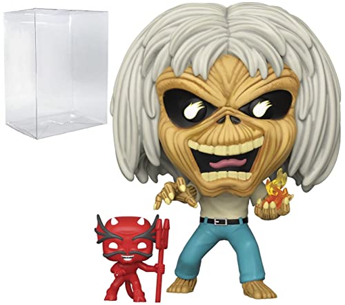 POP Rocks: Iron [Maiden] - Number of The Beast (Skeleton Eddie) Funko Vinyl Figure (Bundled with Compatible Box Protector Case), Multicolored, 3.75 inches von POP