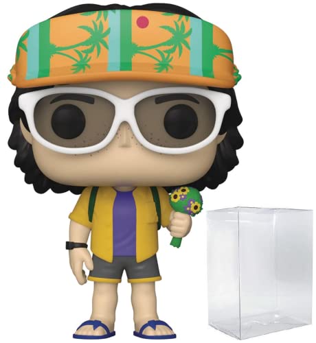 POP [Stranger Things – Cali Mike Wheeler [Staffel 4] Funko Vinyl-Figur (Bundled with Compatible Box Protector Case), Mehrfarbig, 9,5 cm von POP