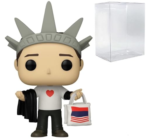 POP TV: Friends – Chandler Bing in New York Funko Vinyl-Figur (Bundled with Compatible Box Protector Case), mehrfarbig, 9,5 cm von POP