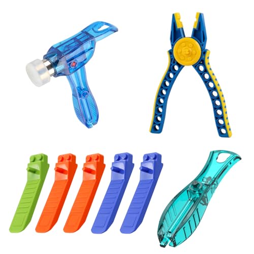 POPAPIE Baustein Werkzeugset System,Bausteinentferner,5 Stück Brick Separator 1 Stück Blockspielzeug Hammer und 1 Stück Kleine Ziegelzange für Montage und Demontage Bausteine POPAPIE Baustein Werkzeugset System,Bausteinentferner,5 Stück Brick Separator 1 Stück Blockspielzeug Hammer und 1 Stück Kleine Ziegelzange für Montage und Demontage Bausteine von POPAPIE