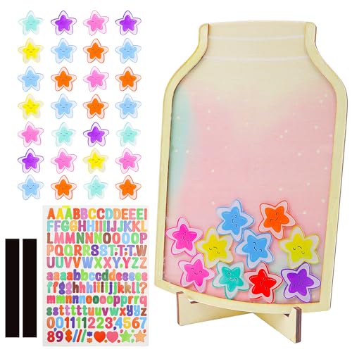 POPAPIE Sterne Belohnungsglas Kinder Magnetisch, Benehmen Reward Jar Stars, Anreizglas Aus Holz, Belohnungssystem Kinder, Belohnungsglas Klassenzimmer, Belohnungsglas Mit Sternen POPAPIE Sterne Belohnungsglas Kinder Magnetisch, Benehmen Reward Jar Stars, Anreizglas Aus Holz, Belohnungssystem Kinder, Belohnungsglas Klassenzimmer, Belohnungsglas Mit Sternen von POPAPIE