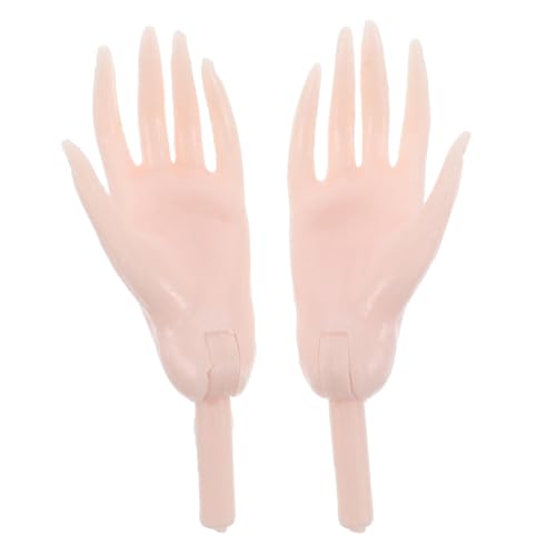 POPETPOP 1 Paar Kleine Puppen Hände Mini Handersatz Für Dollhouse Reparatur Winziger Finger Hände Plastikhände Modell Für Handwerkspuppen Handteile von POPETPOP