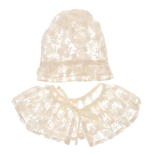 POPETPOP 1 Satz 2 Stück Hofmütze Aus Spitze Babyhut Spitze Für Spitzenkostüm Für Babys Taufmütze Spitzenoutfits Für Babys Spitzenhose Für Babys Neugeborenes Kostüm Beige Spitzenstoff POPETPOP 1 Satz 2 Stück Hofmütze Aus Spitze Babyhut Spitze Für Spitzenkostüm Für Babys Taufmütze Spitzenoutfits Für Babys Spitzenhose Für Babys Neugeborenes Kostüm Beige Spitzenstoff von POPETPOP