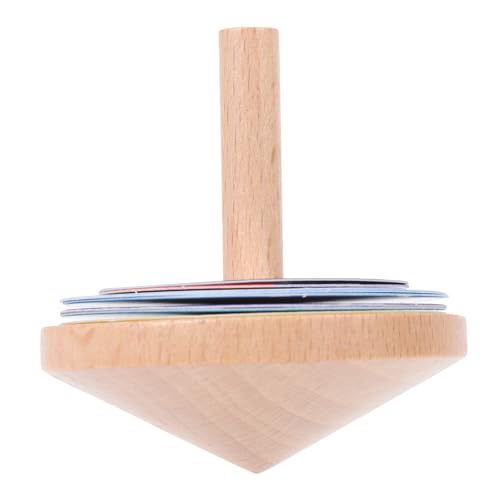 POPETPOP 1 Satz Buntes Holz Kreiselset für Hochwertigem Holz Fördert Kreativität und Motorische Fähigkeiten für Partys Mitgebsel von POPETPOP