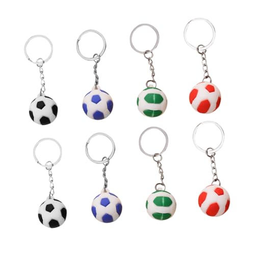 POPETPOP 8stücke Teiliges Von Fußball-schlüsselanhängern Kreative Dekorative Für Taschen Und Schlüssel Als Für Fußballfans Und Sportliebhaber von POPETPOP