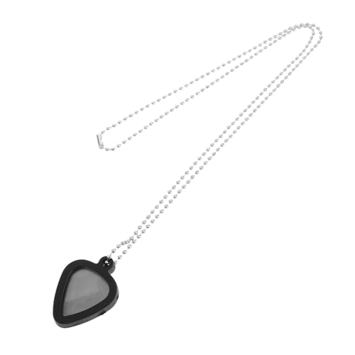 POPETPOP 1 Satz Gitarren-Pick-Halskette Halter für Gitarrenhalspickel Plektrum-Display Plektrum Anhänger Gitarrenanhänger Gitarrenzubehör Gitarrenplektren für E-Gitarre Kieselgel Schwarz von POPETPOP