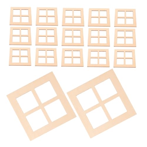 POPETPOP 1 Satz Puppenhaus-holzfenster Holzspielzeug DIY Puppenhaus Puppenhaus-möbelfenster Puppenhausfenster Miniatur-holzfenster Puppenhaus Für Jungen Hölzern Khaki 40st POPETPOP 1 Satz Puppenhaus-holzfenster Holzspielzeug DIY Puppenhaus Puppenhaus-möbelfenster Puppenhausfenster Miniatur-holzfenster Puppenhaus Für Jungen Hölzern Khaki 40st von POPETPOP