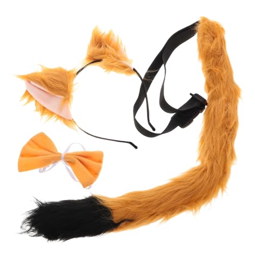 POPETPOP 1 Set Fuchs-kostüm-set, Süße Fuchsohren, Stirnband, Fliege, set, Tierkostüm-zubehör, Halloween, Cosplay-party, Kopfbedeckung, Anzieh-requisiten POPETPOP 1 Set Fuchs-kostüm-set, Süße Fuchsohren, Stirnband, Fliege, set, Tierkostüm-zubehör, Halloween, Cosplay-party, Kopfbedeckung, Anzieh-requisiten von POPETPOP