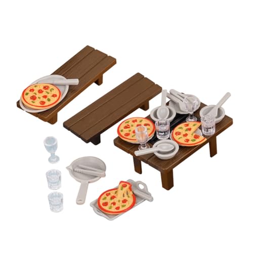 POPETPOP 1 Set Miniatur-grillzubehör Für Puppenhäuser Mit Pizza-esstisch Und Stühlen. Realistisches Küchenutensilien-zubehör Für Rollenspiele, Puppen, Picknick-Party-Dekoration POPETPOP 1 Set Miniatur-grillzubehör Für Puppenhäuser Mit Pizza-esstisch Und Stühlen. Realistisches Küchenutensilien-zubehör Für Rollenspiele, Puppen, Picknick-Party-Dekoration von POPETPOP