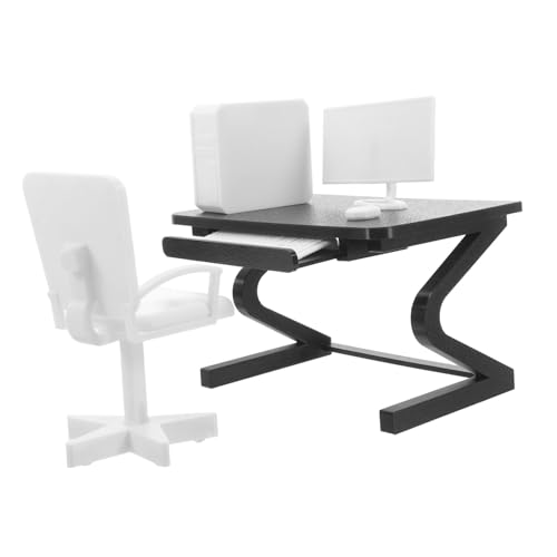POPETPOP 1 Set Miniatur-wohnmöbel-Set Im Maßstab 1:12 Puppenhaus Bürotisch Und Stuhl Mini-Simulation Desktop-Computer Mit Tastatur- -Modell POPETPOP 1 Set Miniatur-wohnmöbel-Set Im Maßstab 1:12 Puppenhaus Bürotisch Und Stuhl Mini-Simulation Desktop-Computer Mit Tastatur- -Modell von POPETPOP