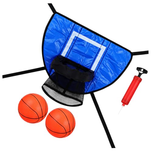 POPETPOP 1 Set Trampolin-basketballkorb-Set Trampolin-basketballtor-aufsatz Mit Bällen Und Pumpe Für Dunking-übungsbedarf von POPETPOP