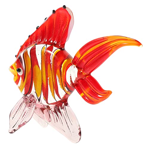 POPETPOP 1 Stück Fischverzierung aus Glas Fisch Figur Mini-Fisch-Ornamente groß UV bürodeko büro Dekoration einmachgläser Wohnkultur Desktop-Fischverzierung Mehrfarbiges Glas rot POPETPOP 1 Stück Fischverzierung aus Glas Fisch Figur Mini-Fisch-Ornamente groß UV bürodeko büro Dekoration einmachgläser Wohnkultur Desktop-Fischverzierung Mehrfarbiges Glas rot von POPETPOP
