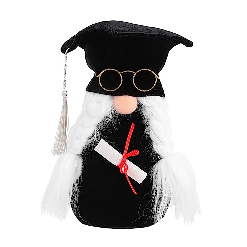 POPETPOP 1 Stück Gesichtsloses Puppenspielzeug Kleine Gartenzwerge Plüschspielzeug Absolventendekorationen Ornamente Gnom Plüsch Abschlussschmuck Grad Plüschpuppe Schwarz Stoff POPETPOP 1 Stück Gesichtsloses Puppenspielzeug Kleine Gartenzwerge Plüschspielzeug Absolventendekorationen Ornamente Gnom Plüsch Abschlussschmuck Grad Plüschpuppe Schwarz Stoff von POPETPOP