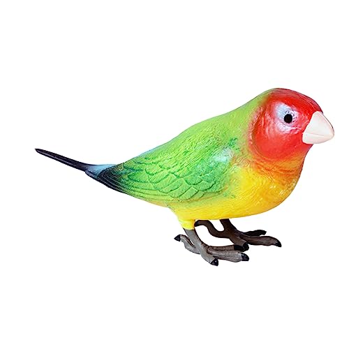 POPETPOP 1 Stück Papagei Modell Gartenverzierung Modell Einer Papageienfigur papagei schmuck Desktop-Schmuck für Vögel Modell Lehrhilfe Plastik Colorful von POPETPOP