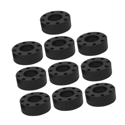 POPETPOP 10 STK Kicker Zubehör Behälter mit Deckel Fußballtischschutz Tischfußball Zubehör Tischfußball Ersatzteile Stangenlager für Kickertische Zubehör für Spielautomaten Gummi Black von POPETPOP