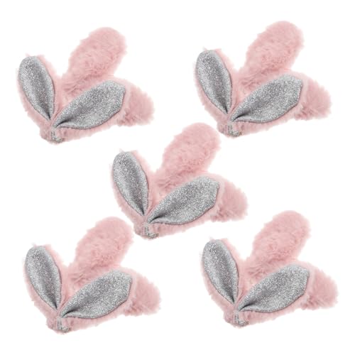 POPETPOP 10 Stück Haarschmuck Zu Ostern Tierhaarspangen Haarbrötchenzubehör Weiße Hasenohren Kinderhaarklammern Zubehör Für Haarspangen Selber Machen Hasenohren-haarspangen Rosa Stoff POPETPOP 10 Stück Haarschmuck Zu Ostern Tierhaarspangen Haarbrötchenzubehör Weiße Hasenohren Kinderhaarklammern Zubehör Für Haarspangen Selber Machen Hasenohren-haarspangen Rosa Stoff von POPETPOP