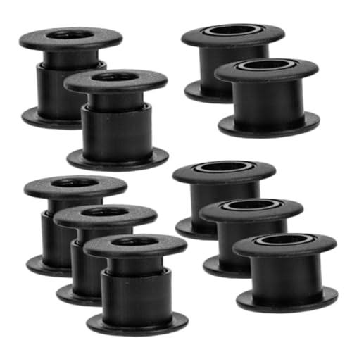 POPETPOP 10 Stück Lager für Fußballmaschinen Tischbälle Lagerung der Tischfußballmaschine Lager für Kickermaschinen Spiel Tischfußballlager Tischfußballteile Kickertischteile Plastik Black von POPETPOP