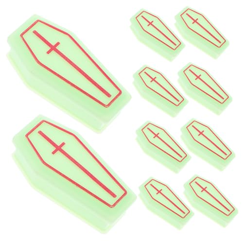 POPETPOP 10 Stück Leere Miniatur-Sargschachtel Sargbehälter aus Kunststoff Mini -Figur Kleiner Sarg Sarg-Stütze Mini-Sarg Plastik Light Green POPETPOP 10 Stück Leere Miniatur-Sargschachtel Sargbehälter aus Kunststoff Mini -Figur Kleiner Sarg Sarg-Stütze Mini-Sarg Plastik Light Green von POPETPOP