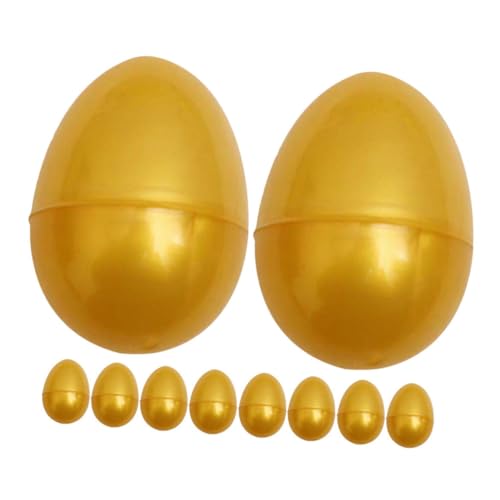 POPETPOP 10 Stück Öffne das Golden Egg Gacha befüllbare Osterbehälter Eiermazing Essen Eier Osterei selber Machen befüllbare Ostereier Spielhaus mit Eiern Plastik POPETPOP 10 Stück Öffne das Golden Egg Gacha befüllbare Osterbehälter Eiermazing Essen Eier Osterei selber Machen befüllbare Ostereier Spielhaus mit Eiern Plastik von POPETPOP
