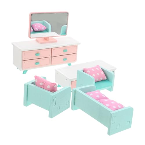 POPETPOP 10 Stück Puppenhausmöbel Puppenstuhl Puppenstubenmöbel Puppenhaus-Miniaturgeräte Kleiner Holzstuhl für Puppe winzige Möbel Möbelspielzeug aus Holz hölzern von POPETPOP