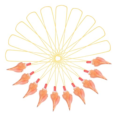 POPETPOP 10stücke Conch Pfeifen Spielzeug Natürliche Muschelform Dekorative Pfeifen Für Lanyard Inklusive Als Party- Oder Souvenir POPETPOP 10stücke Conch Pfeifen Spielzeug Natürliche Muschelform Dekorative Pfeifen Für Lanyard Inklusive Als Party- Oder Souvenir von POPETPOP