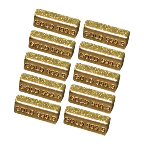 POPETPOP 10 Stück Simuliertes BRIC-Modell Puppenhaus-Miniaturen Mini-Puppenhaus-Zubehör Halloween Mini House Decoration Accessoires Kinderspielzeug kleine Zinklegierung Golden POPETPOP 10 Stück Simuliertes BRIC-Modell Puppenhaus-Miniaturen Mini-Puppenhaus-Zubehör Halloween Mini House Decoration Accessoires Kinderspielzeug kleine Zinklegierung Golden von POPETPOP