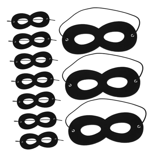 POPETPOP 10 Stück Teiliges Augenmasken Kostüm Zubehör aus Weichem Hautfreundlichem Filz Dekorative Bequeme Masken für Motto und Geburtstagsfeiern Vielseitig für Rollenspiele und Cosplay von POPETPOP