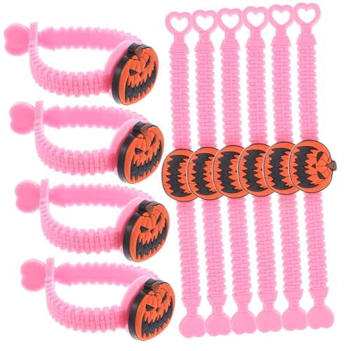 POPETPOP 10 Stück Teiliges Halloween Kinderarmband Cartoon Armbänder Leicht Abnehmbar Sicher für Jungen Mädchen Party Dekoration Handgelenk DIY Zubehör von POPETPOP