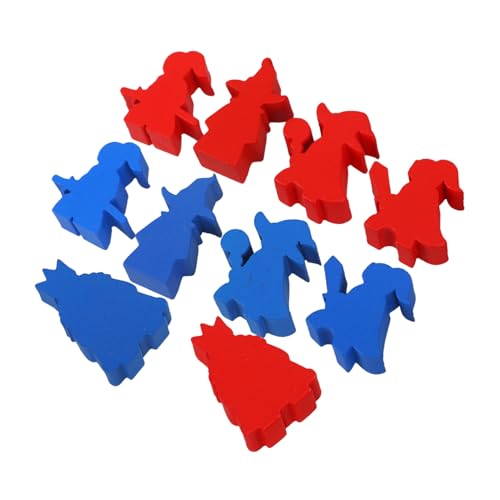 POPETPOP 10 Stück Teiliges Holz Schachfiguren Ersatz für Brettspiele Kompakte Handgefertigte Spielfiguren Glatt und Leicht für Tischspiele und Spielezubehör von POPETPOP