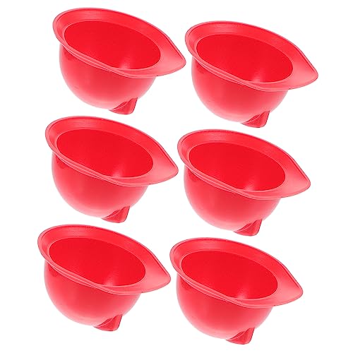 POPETPOP 10 Stück Teiliges Miniatur Bauhelm aus Kunststoff Vielseitiger Puppenhelm und Dekoration für Haustiere Kompakt und Langlebig für DIY Puppenhaus und Baustellen Themenparty von POPETPOP