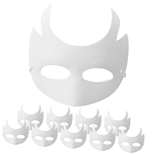 POPETPOP 10 Stück Weiße Papiermasken zum Bemalen Unbemalte DIY Masken für Erwachsene Leichte Umweltfreundliche Blanko Masken für Karneval Fasching Party und Kreative Gestaltung POPETPOP 10 Stück Weiße Papiermasken zum Bemalen Unbemalte DIY Masken für Erwachsene Leichte Umweltfreundliche Blanko Masken für Karneval Fasching Party und Kreative Gestaltung von POPETPOP