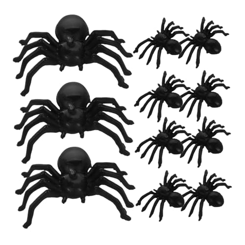 POPETPOP 100 Stück Realistische Kleine Plastikspinnen Halloween Deko Lebensnahe Schwarze Mini Spinnen für Gruselige Party Vielseitig für Halloween und Zuhause Dekoration POPETPOP 100 Stück Realistische Kleine Plastikspinnen Halloween Deko Lebensnahe Schwarze Mini Spinnen für Gruselige Party Vielseitig für Halloween und Zuhause Dekoration von POPETPOP
