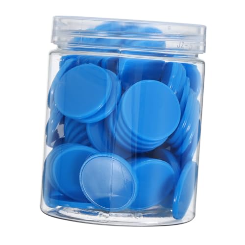 POPETPOP 100Stücke Farbige Spielchips Leere Zähler für Unterricht und Spiele Lehrmittel zum Zählen von Farben und Formen für Lernaktivitäten von POPETPOP