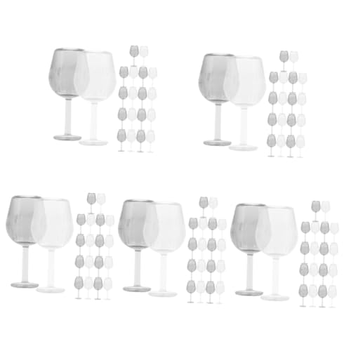 POPETPOP 100stücke Miniatur Weingläser Für Puppenhäuser Mikrolandschaft Accessoires Für Spiele Und Dekorationen Für Kreative Fotografie Und Kinderunterhaltung von POPETPOP