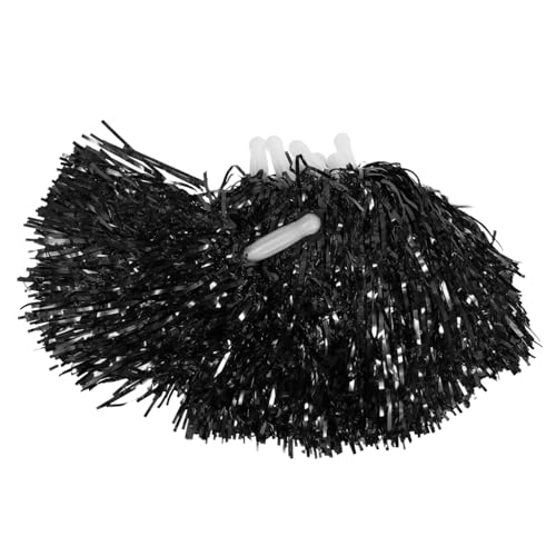 POPETPOP 10Stücke Cheerleader Pompons mit Griff Pom Poms aus Pet und Sport Requisiten für Wettbewerbe Tänze und Karnevalspartys Leuchtende Farben von POPETPOP