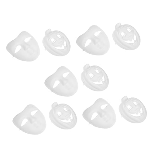 POPETPOP 10Stücke DIY Weiße Papiermasken für Halloween Leere Handmalerei Masken für Cosplay Karneval für Bastelprojekte um Kreative Designs zu Erstellen POPETPOP 10Stücke DIY Weiße Papiermasken für Halloween Leere Handmalerei Masken für Cosplay Karneval für Bastelprojekte um Kreative Designs zu Erstellen von POPETPOP