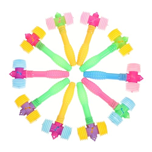POPETPOP 10Stücke Teiliges Hämmern Spielzeugset Quietschender Kunststoff Hammer Für Fördert Hand Augen Koordination Und Geschicklichkeit Lustige Spielzeuge von POPETPOP