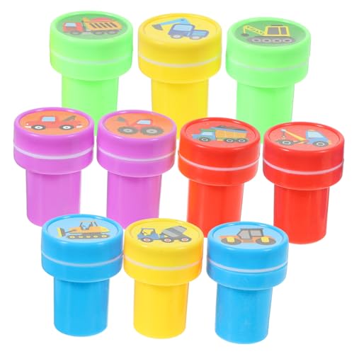 POPETPOP 10Stücke Teiliges Süßer Baustellenfahrzeuge Stempel für Plastikstempel Kreative Kunstprojekte und Belohnung im Klassenzimmer POPETPOP 10Stücke Teiliges Süßer Baustellenfahrzeuge Stempel für Plastikstempel Kreative Kunstprojekte und Belohnung im Klassenzimmer von POPETPOP