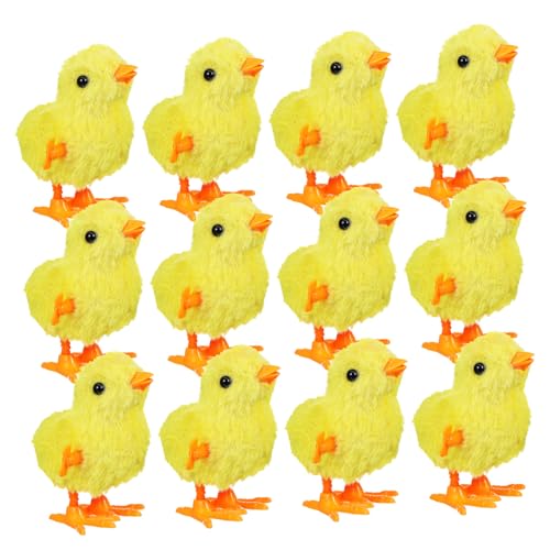 POPETPOP 12 Stück Küken Hühnchenspielzeug zum Aufziehen ausgestopft Laufendes Huhn Hühnerspielzeug für Hühnerplüsch Wind Küken Aufziehspielzeug Küken Plüsch Gelb POPETPOP 12 Stück Küken Hühnchenspielzeug zum Aufziehen ausgestopft Laufendes Huhn Hühnerspielzeug für Hühnerplüsch Wind Küken Aufziehspielzeug Küken Plüsch Gelb von POPETPOP