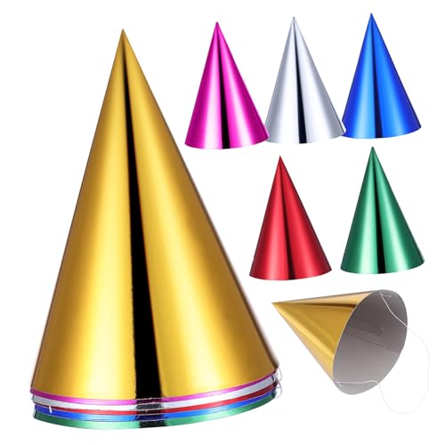 POPETPOP 12 Stück Partyhut Lieferungen Glänzend Partyhüte Für Erwachsene Geburtstagsmützen Für Kinderpartyhüte Geburtstagsfeierhut Geburtstagshüte Für Erwachsene Albern Weiß Papier POPETPOP 12 Stück Partyhut Lieferungen Glänzend Partyhüte Für Erwachsene Geburtstagsmützen Für Kinderpartyhüte Geburtstagsfeierhut Geburtstagshüte Für Erwachsene Albern Weiß Papier von POPETPOP