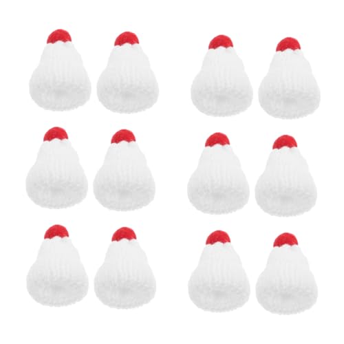 POPETPOP 12 Stück Teiliges Mini Strick Weihnachtsmützen aus Weichem Garn Weihnachtliche DIY Puppe Bastelzubehör Mini Nikolausmützen für Dekoration und Haaraccessoires Langlebig und POPETPOP 12 Stück Teiliges Mini Strick Weihnachtsmützen aus Weichem Garn Weihnachtliche DIY Puppe Bastelzubehör Mini Nikolausmützen für Dekoration und Haaraccessoires Langlebig und von POPETPOP