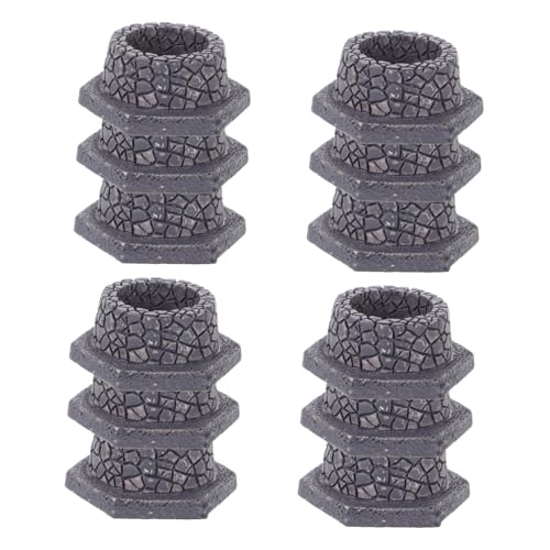 POPETPOP 12 Stück Teiliges Miniatur Resin Garten Deko Mikro Landschaft Ornament Feine Handarbeit Kratzfest Miniatur Figuren für Puppenhaus und Sandtisch Dekoration von POPETPOP