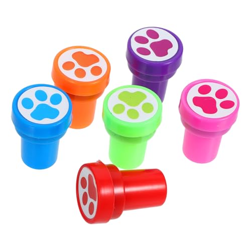 POPETPOP 12 Stück Teiliges Pfotenabdruck Stempelset aus Kinderfreundliche Party Favor Stempel für Kreative Bastelideen und Scrapbooking Robustes Material Vielseitig Einsetzbar für von POPETPOP