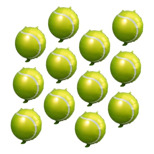 POPETPOP 12 Stück Tennisballon Tennisball-Partyballons Tennis-Thema thematisiert groß Tennis Dekorationen LED Kugelfolienballons Badminton-Partydekorationen Tennisparty Aluminiumfolie Grün POPETPOP 12 Stück Tennisballon Tennisball-Partyballons Tennis-Thema thematisiert groß Tennis Dekorationen LED Kugelfolienballons Badminton-Partydekorationen Tennisparty Aluminiumfolie Grün von POPETPOP