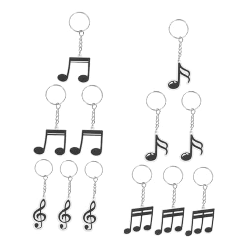 POPETPOP 12-teiliges Set Schlüsselanhänger Mit Musiknoten Dekorationen Favorisieren Geburtstagsgeschenke Zum Thema Musik Konzert Musical Musiknotenparty Kette Retro Bunt Karaoke Schwarz Pvc POPETPOP 12-teiliges Set Schlüsselanhänger Mit Musiknoten Dekorationen Favorisieren Geburtstagsgeschenke Zum Thema Musik Konzert Musical Musiknotenparty Kette Retro Bunt Karaoke Schwarz Pvc von POPETPOP