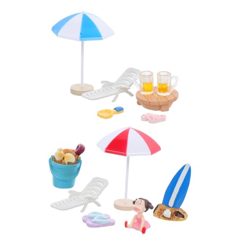 POPETPOP 13 Stück Teiliges Miniatur Stranddekor aus Robustem Wasserdichtem Resin und Kunststoff Detailreiche Miniatur Strandszene für Puppenhäuser Sandkästen Mini Gärten und DIY Themen POPETPOP 13 Stück Teiliges Miniatur Stranddekor aus Robustem Wasserdichtem Resin und Kunststoff Detailreiche Miniatur Strandszene für Puppenhäuser Sandkästen Mini Gärten und DIY Themen von POPETPOP