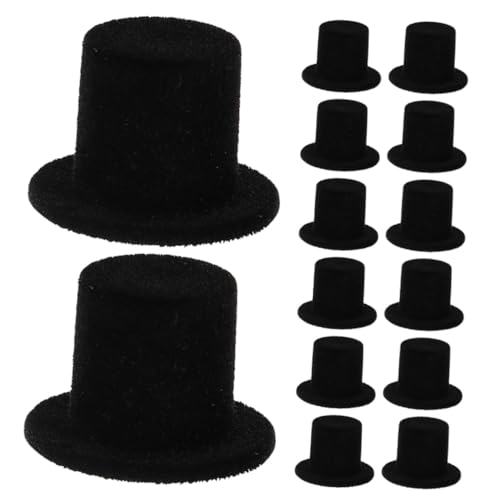 POPETPOP 15 Stück Teiliges Mini Puppenhüte aus Schwarz Geflocktem Harz Dekorative Puppenhut Akzente für DIY Bastelarbeiten Vielseitig für Weihnachts und Themenparty Dekorationen Geeignet POPETPOP 15 Stück Teiliges Mini Puppenhüte aus Schwarz Geflocktem Harz Dekorative Puppenhut Akzente für DIY Bastelarbeiten Vielseitig für Weihnachts und Themenparty Dekorationen Geeignet von POPETPOP