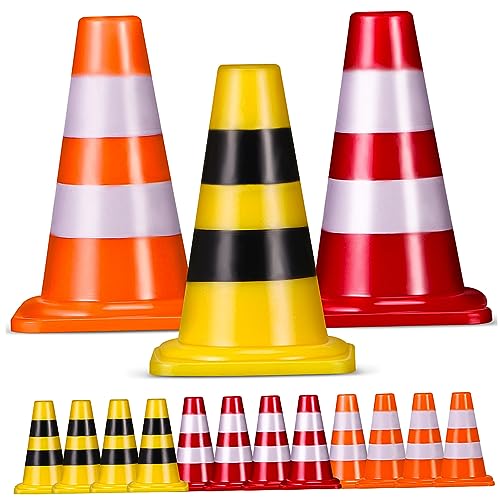 POPETPOP 15 Stück Teiliges Mini Verkehrsleitkegel in Rot Gelb und Orange Realistische Verkehrszeichen für Sicher Langlebig Fördert Farberkennung und Kognitive Entwicklung Vielseitig POPETPOP 15 Stück Teiliges Mini Verkehrsleitkegel in Rot Gelb und Orange Realistische Verkehrszeichen für Sicher Langlebig Fördert Farberkennung und Kognitive Entwicklung Vielseitig von POPETPOP