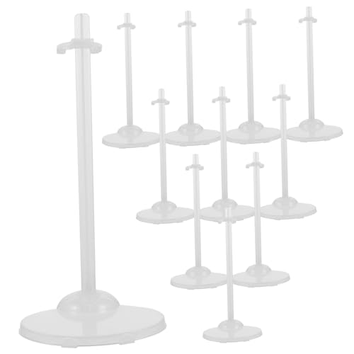 POPETPOP 15 Stück Teiliges Transparentes Puppenständer aus Hochwertigem Kunststoff Stabile Doll Display Ständer mit Breiter Basis Geeignet für Barbiepuppen und Puppen zur Sicheren POPETPOP 15 Stück Teiliges Transparentes Puppenständer aus Hochwertigem Kunststoff Stabile Doll Display Ständer mit Breiter Basis Geeignet für Barbiepuppen und Puppen zur Sicheren von POPETPOP