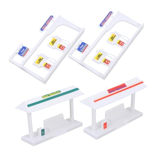 POPETPOP 1Satz DIY Modell Verkehrsszenen Bushäuschen Material für Kreatives Spielvergnügen für Kreativität und Handfertigkeit von POPETPOP